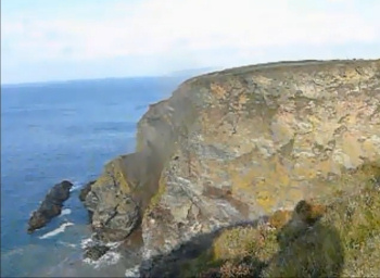 North cliffs falling